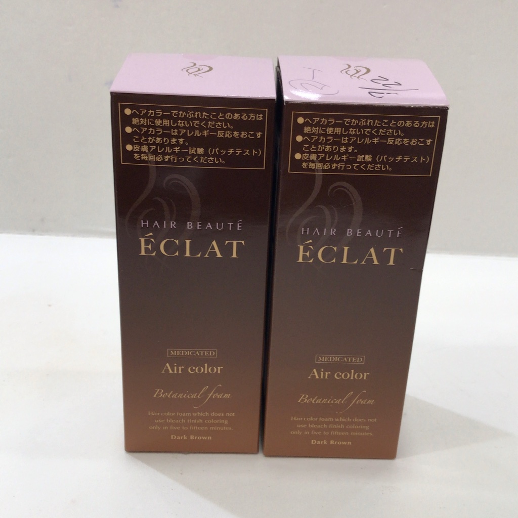 ヘアボーテ エクラ ヘアボーテエクラ ボタニカル エアカラーフォーム ダークブラウン 白髪用 80g