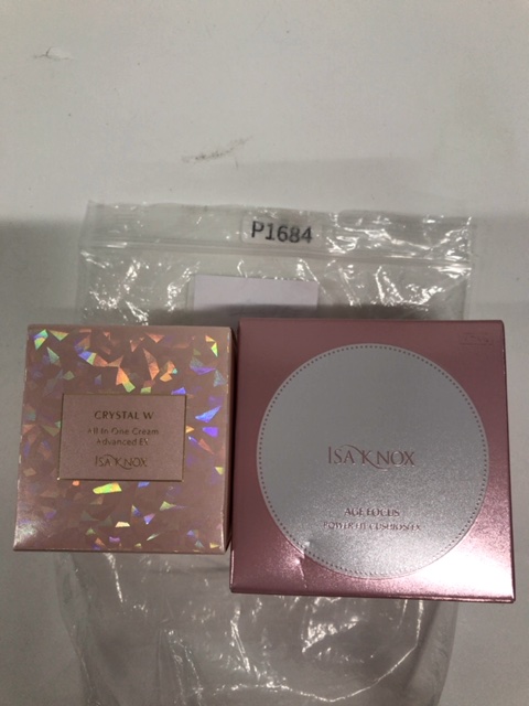 イザノックス（ISA KNOX） イザノックス クリスタル W オールインワンクリーム アドバンスト EX 50mL ／ パワーフィットクッション EX SPF50+ PA++++ リフィル15g×2個